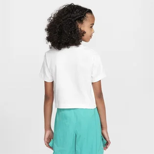 Футболка детская Nike Sportswear Big Kids (Girls) Cropped T-Shirt White FZ5548-100