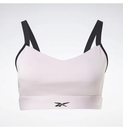 Топ женский Reebok Lux Strappy Medium-Impact Sports Bra Pink Gu5860