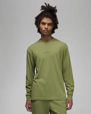 Лонгслив мужской Air Jordan Wordmark Long-Sleeve T-Shirt Green FJ0702-340