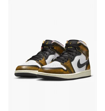 Кросівки чоловічі Air Jordan 1 Mid Se White/Green Dq8417-071