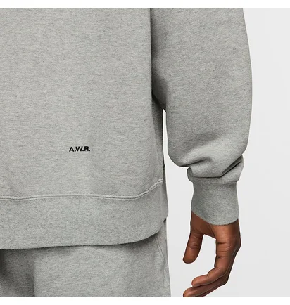Свитшот унисекс Nike Nocta Fleece Cs Grey FN8160-063