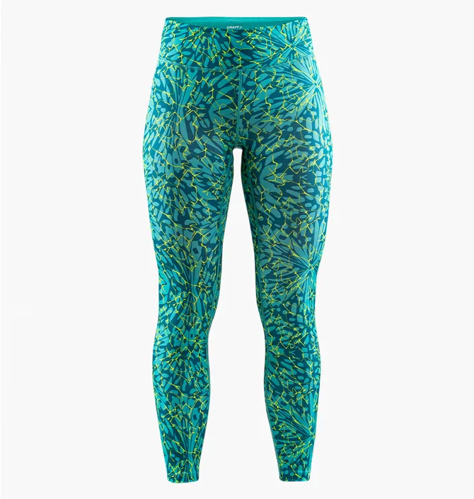 Лосини жіночі Craft Pulse Tights W Turquoise/Multi 1906083-119