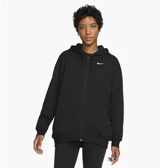 Толстовка женская Nike W Nsw Jrsy Os Fz Hoodie Black DM6415-010