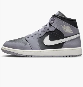 Кроссовки женские Air Jordan 1 Mid Grey Bq6472-022
