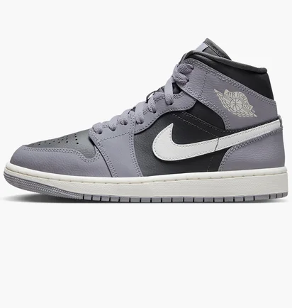 Кроссовки женские Air Jordan 1 Mid Grey Bq6472-022