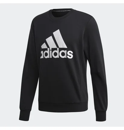 Свитшот мужской Adidas Must Haves Badge Of Sport Crew Black DT9941