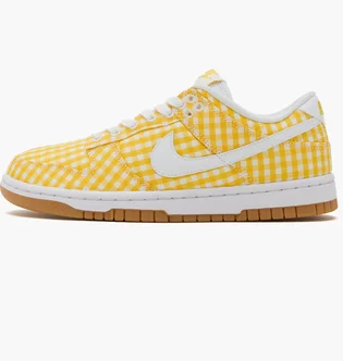 Кроссовки женские Nike Dunk Low Gingham Yellow DZ2777-700