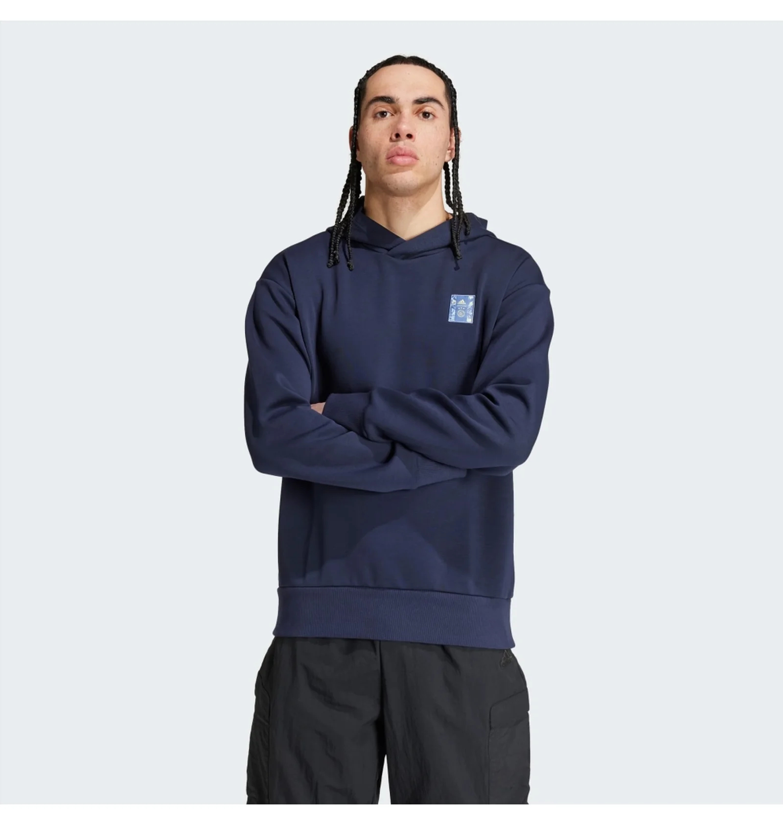 ᐉ Худи мужское Adidas Ajax Amsterdam Seasonal Doubleknit Blue