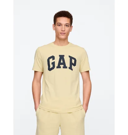 Футболка мужская Gap Everyday Soft Logo T-Shirt Beige 855769181
