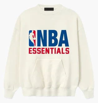 Свитшот мужской Fear of God Essentials X Nba White 192NB256504F