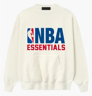 Світшот чоловічий Fear of God Essentials X Nba White 192NB256504F