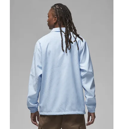 Рубашка мужская Air Jordan Essentials Jacquard Print Coaches Jacket Light Blue Dv7616-411