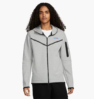 Толстовка мужская Nike Fc Barcelona 22/23 Champions League Nsw Tech Fleece Hoodie Grey DN3084-063
