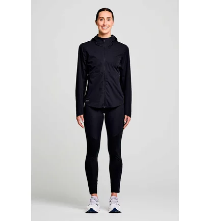 Ветровка женская Saucony Hurricane Waterproof Jacket Black SAW800456-BK