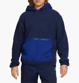 Худи мужское Nike Hooded Sweatshirt Polar Fleece Hoody Blue FD4338-410