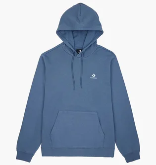 Худі чоловіче Converse Star Chev Emb Hoodie Ft Lakeside Blue 10023874-480