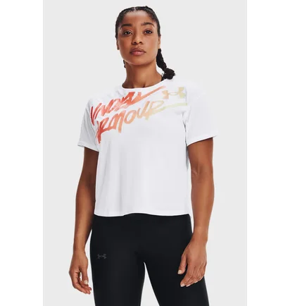 Футболка женская Under Armour Live Chroma Graphic Tee White 1366006-100