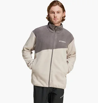 Кофта мужская Adidas Terrex Multi Full-Zip Fleece Beige/Grey IZ3296