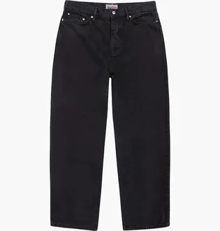 Штаны мужские Stussy Washed Canvas Big Ol Jeans Black 116618-0001