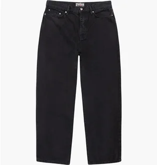 Штаны мужские Stussy Washed Canvas Big Ol Jeans Black 116618-0001