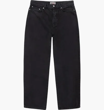 Штаны мужские Stussy Washed Canvas Big Ol Jeans Black 116618-0001