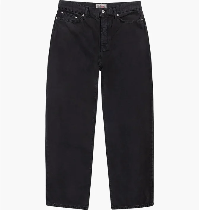 Штаны мужские Stussy Washed Canvas Big Ol Jeans Black 116618-0001