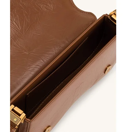 Сумка жіноча JW PEI Joy Crushed Shoulder Bag Brown BB2023BG70341JWP