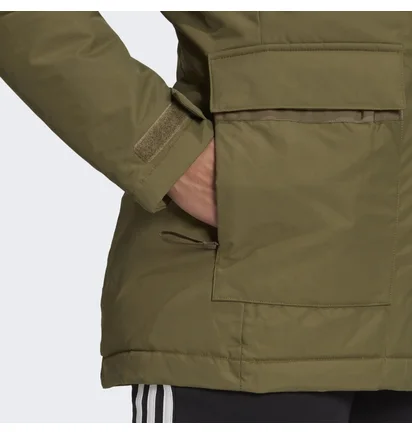 Парка женская Adidas Utilitas Hooded Parka Olive GT1692