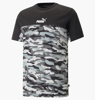 Футболка мужская Puma Essentials Block Camo Black/Camo 673335-01