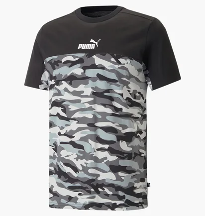 Футболка мужская Puma Essentials Block Camo Black/Camo 673335-01