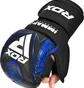Рукавиці унісекс RDX Grappling Gloves Shooter Immaf-1 Blue GSR-IMF-1U