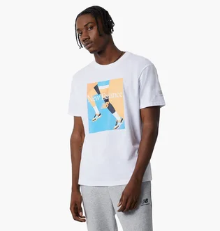 Футболка чоловіча New Balance Essentials Celebrate Run Tee White Mt21516Wt