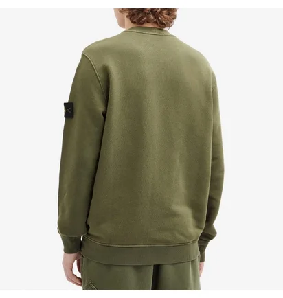 Світшот чоловічий Stone Island Garment Dyed Crew Sweatshirt Musk Olive 811561241-V0159