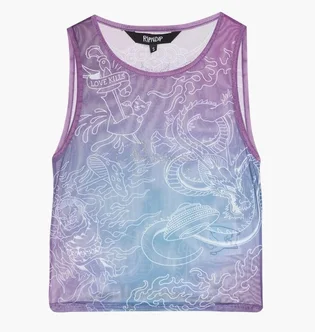 Майка женская RipNDip Trace Mesh Violet RNDSUM25WO2