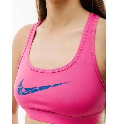 Топ женский Nike Swsh Ls Hbr Bra Pink FN2898-605