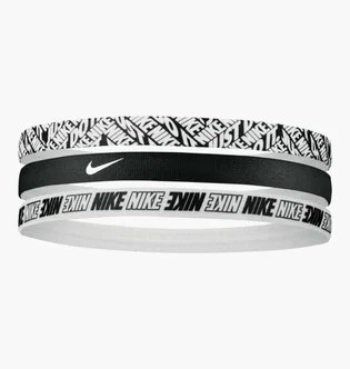 Пов'язка на голову Nike Headbands 3Pk Prınted Black/White N.000.2560.903.OS