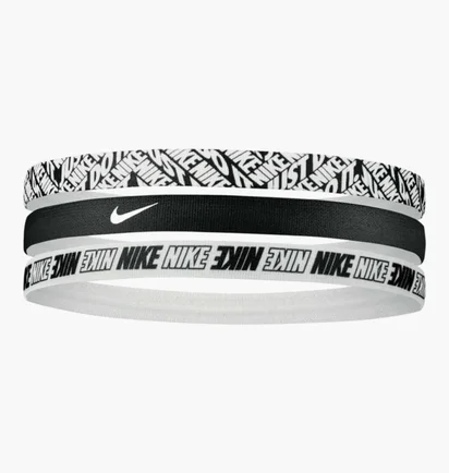 Пов'язка на голову  Nike Headbands 3Pk Prınted Black/White N.000.2560.903.OS