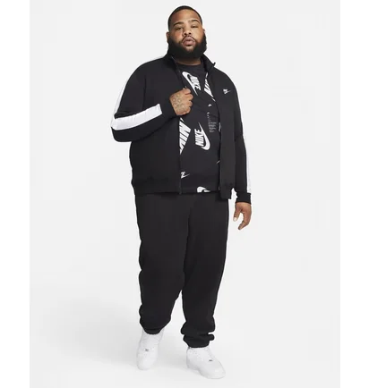 Толстовка мужская Nike Sportswear Club Brushed-Back Jacket Black DD7010-010