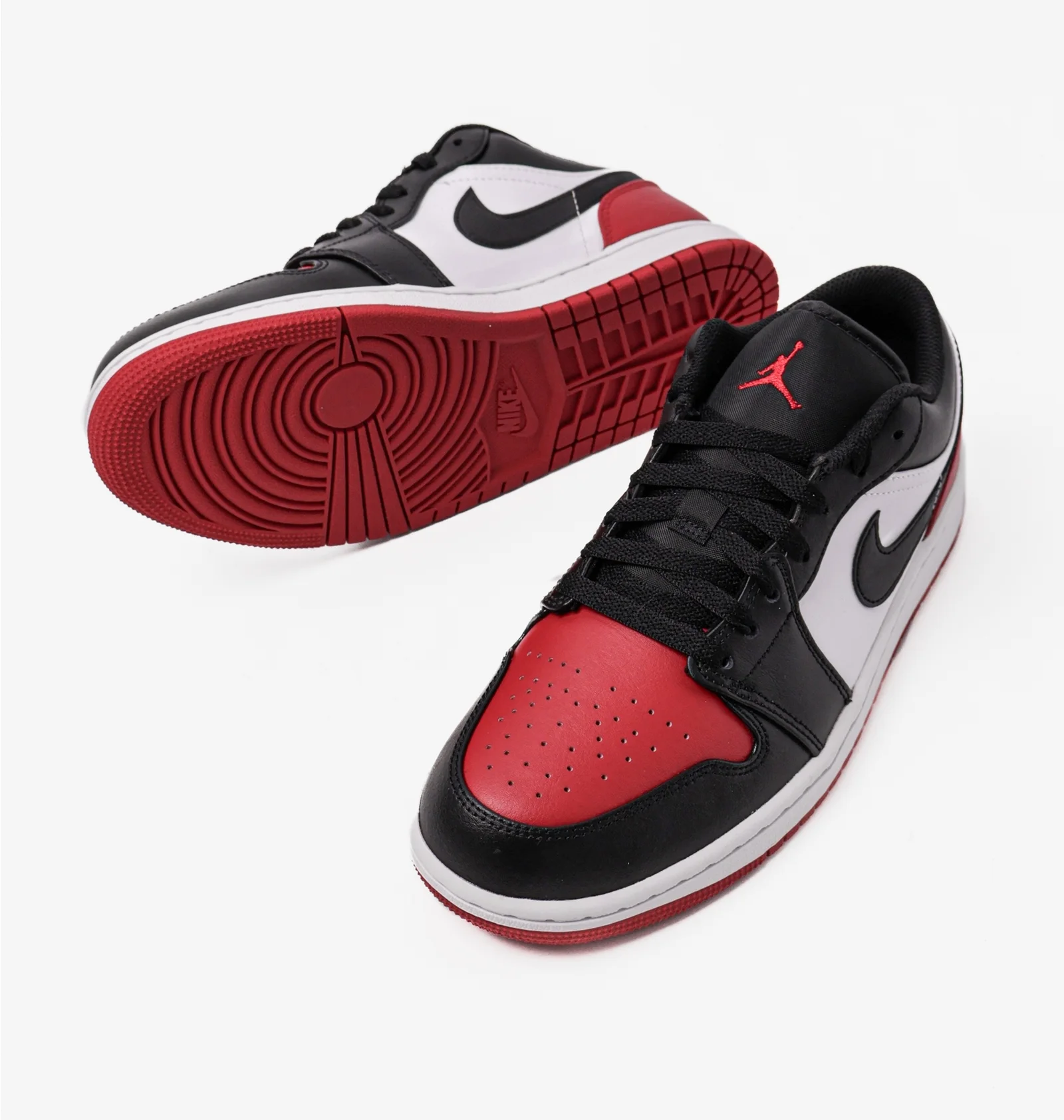 ᐉ Кросівки чоловічі Air Jordan 1 Low Black/Red 553558-161