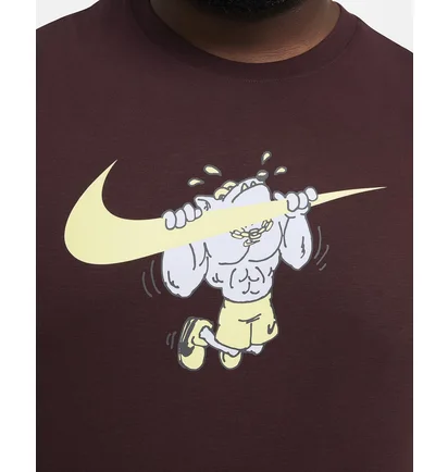 Футболка чоловіча Nike M Nk Df Tee Slub Iykyk Bordo HF6142-010