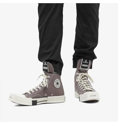 Кеды женские Converse X Drkshdw Turbodrk Laceless Hi Brown A03938C