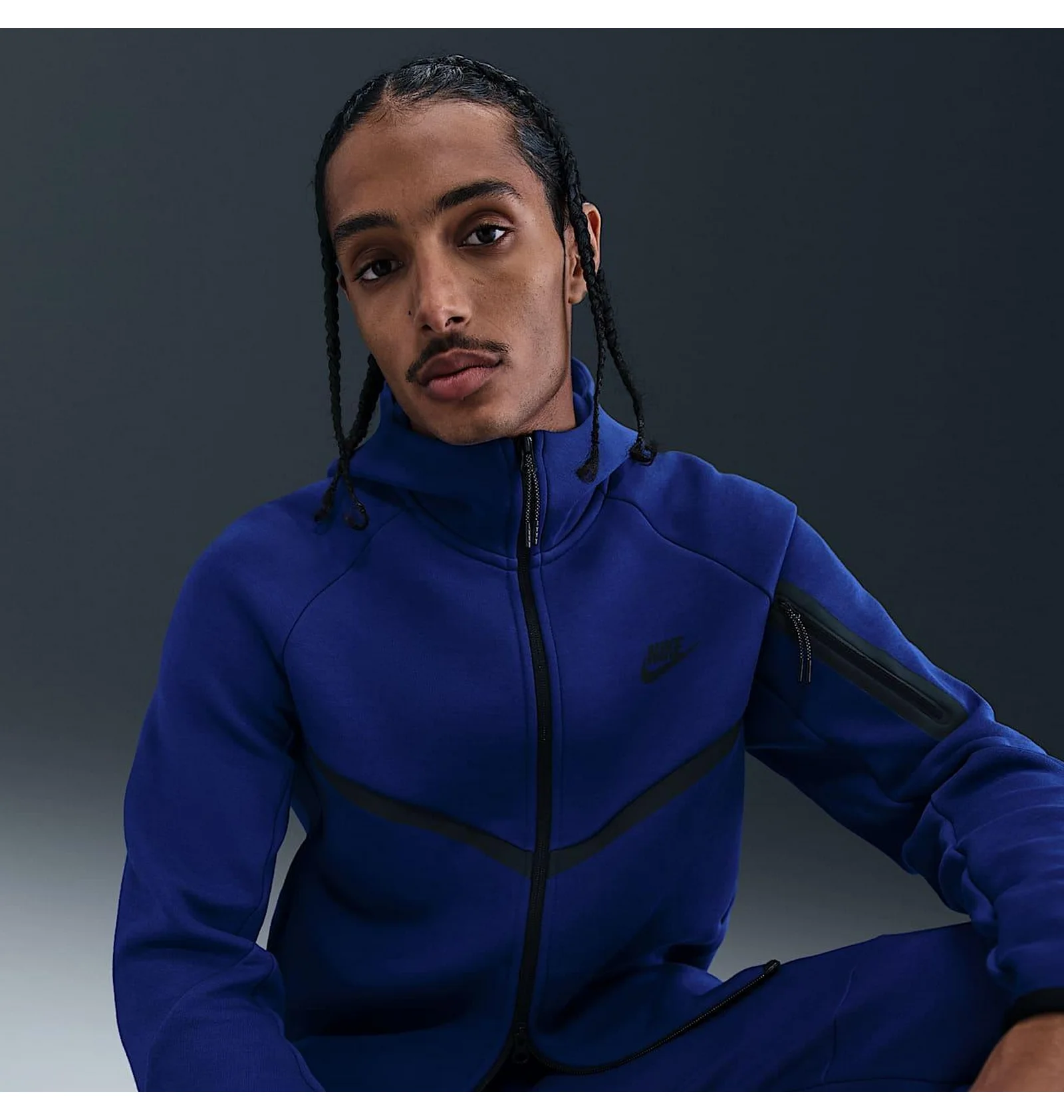 ᐉ Толстовка мужская Nike Tech Fleece Fz Wr Blue HV0949-455
