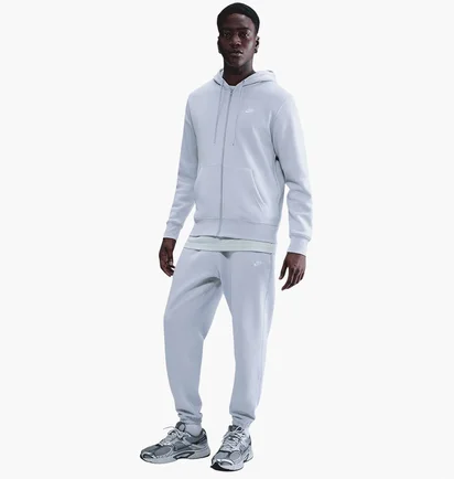 Толстовка чоловіча Nike Club Fleece Full-Zip Hoodie Blue FN3861-057
