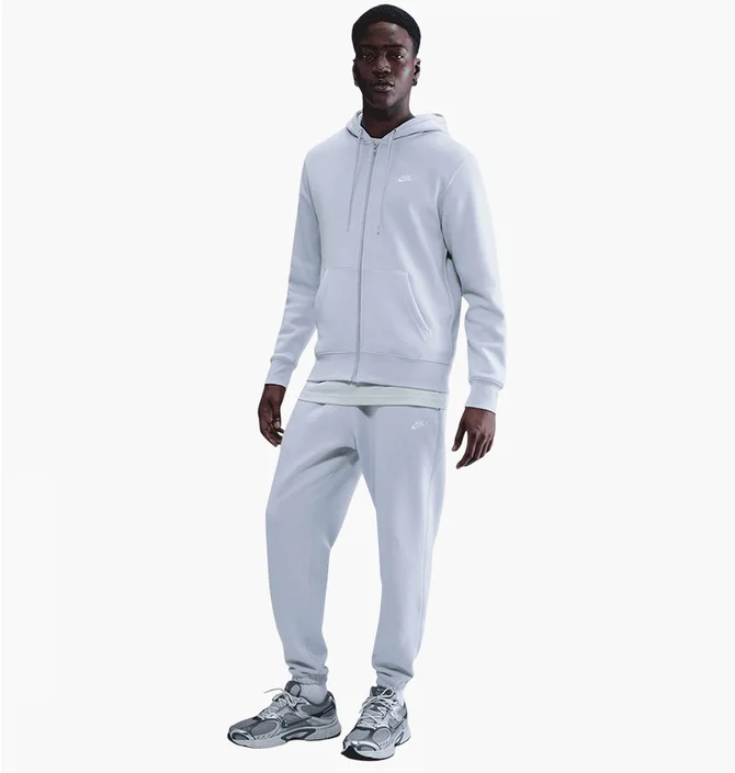 Толстовка чоловіча Nike Club Fleece Full-Zip Hoodie Blue FN3861-057