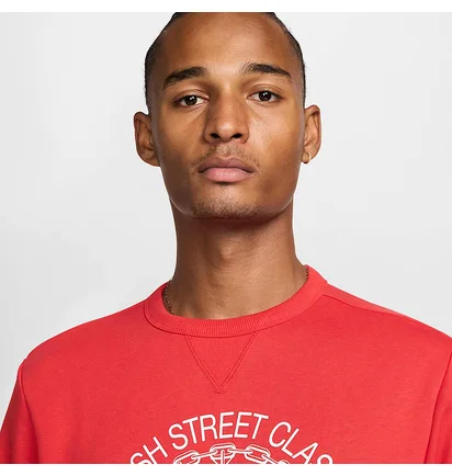 Свитшот мужской Nike Standard Issue MenS Dri-Fit Basketball Crew-Neck Sweatshirt Red FZ0682-657