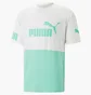 Футболка чоловіча Puma Power Colourblock White/Turquoise 673321-77