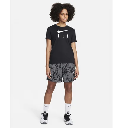 Футболка женская Nike Swoosh Fly Dri-Fit Graphic T-Shirt Black FQ6606-010