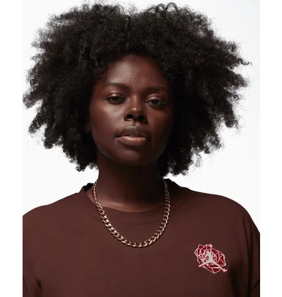 Футболка женская Air Jordan X Teyana Taylor Vintage T-Shirt Brown FB2640-227