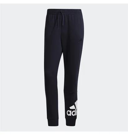 Штани чоловічі Adidas Essentials French Terry Tapered Cuff Logo Pants Black GK8979