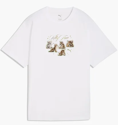 Футболка жіноча Puma Graphics Kitty Sticker White 634589-02
